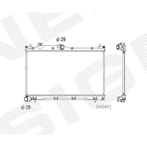 Радіатор охолодження SUBARU FORESTER 18+ 45111SJ000 радиатор охлаждени