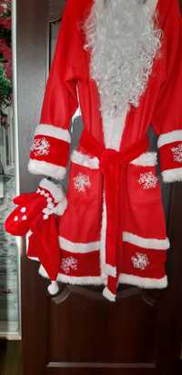 Продам теплый новогодний костюм Деда мороза