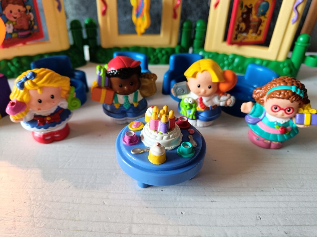 Unikat little people urodziny zestaw rolę przedszkole figurki