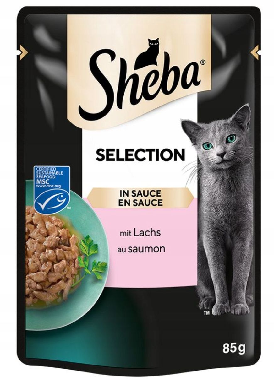 Sheba Mokra Karma Dla Kota Łosoś Fileciki W Sosie 28 Szt.