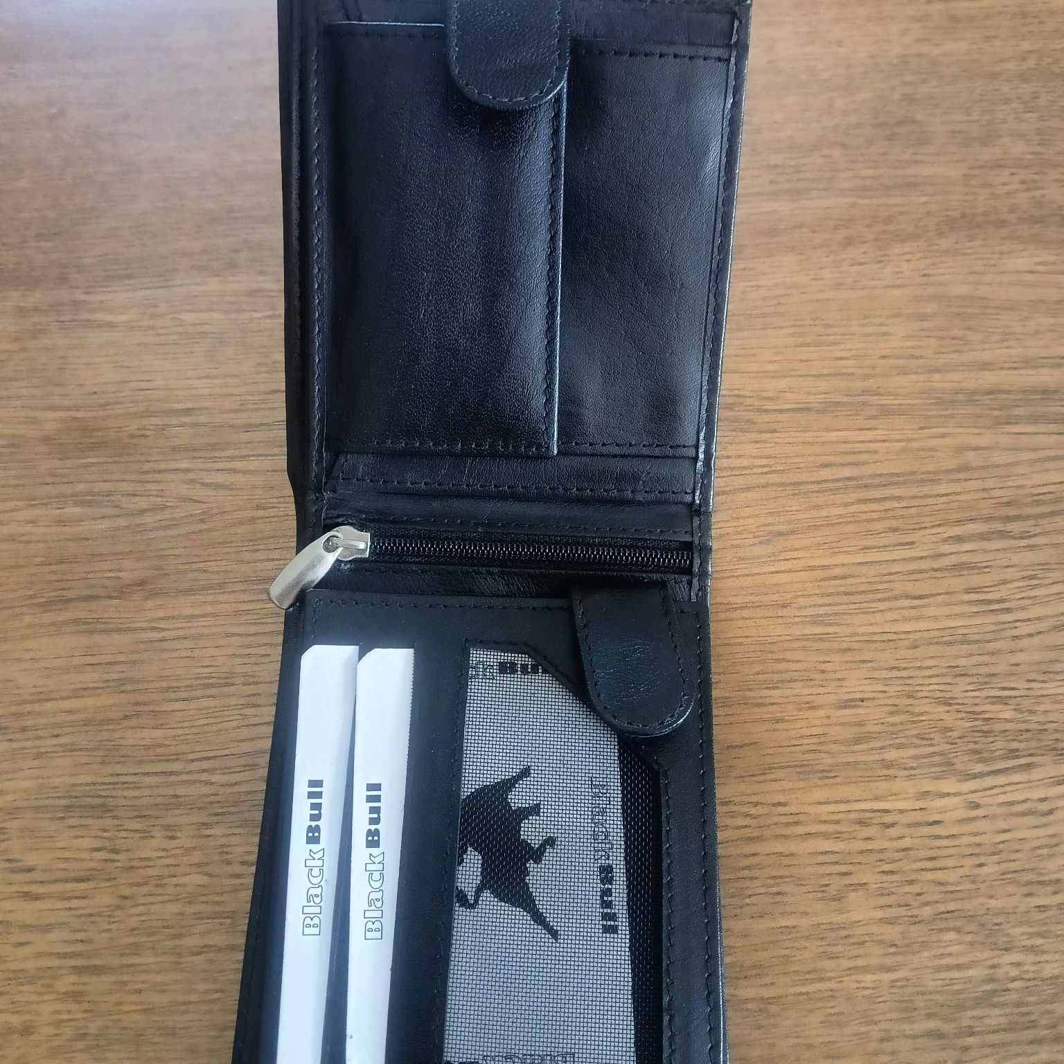 Męski skórzany portfel Black Bull