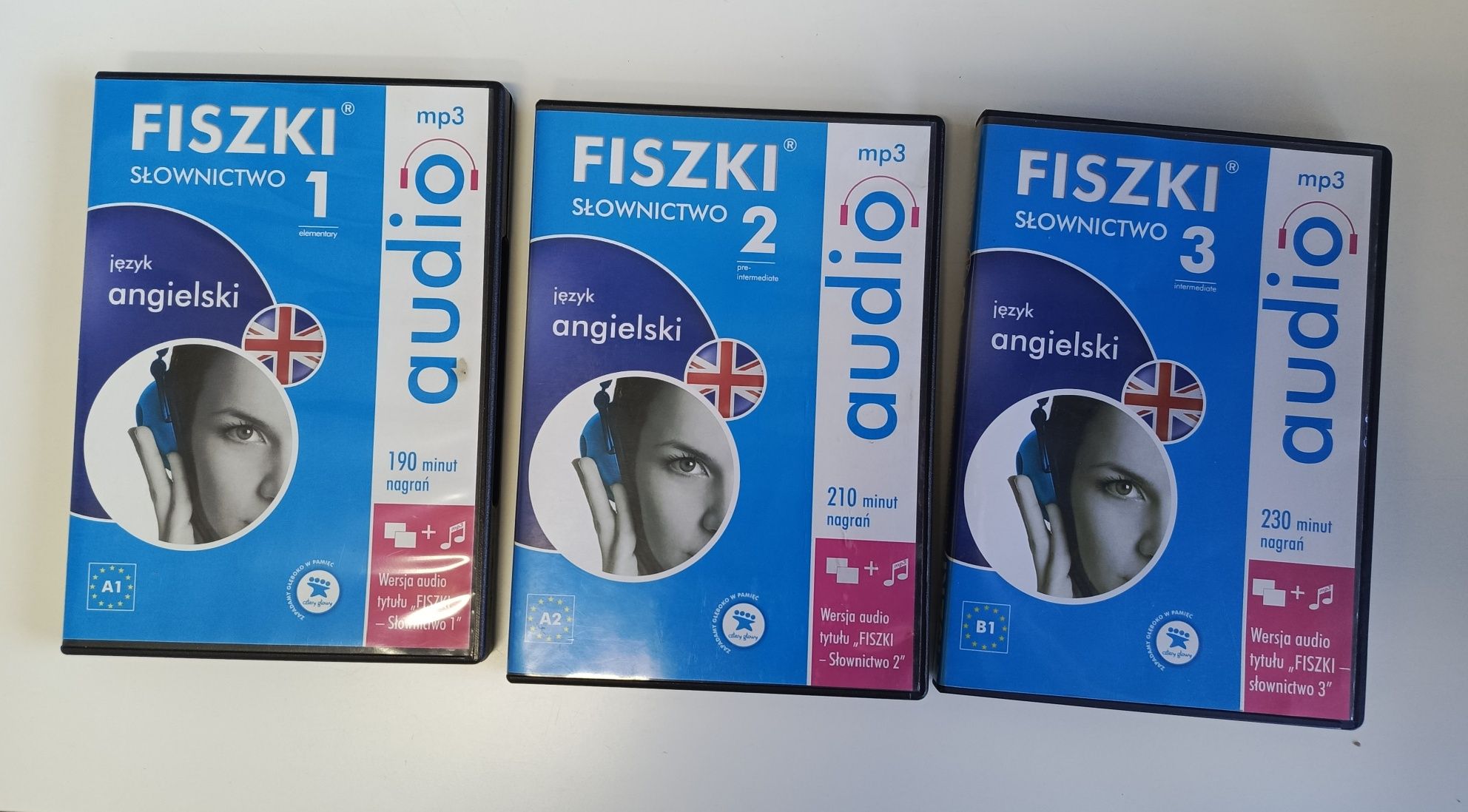 Fiszki 3 płyty CD A1, A2, B1