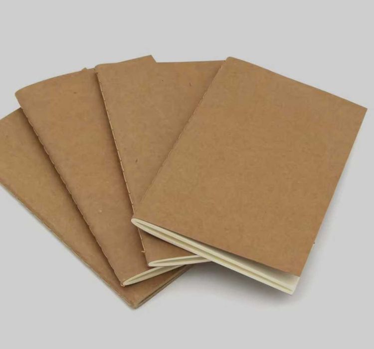 Блокнот у точку 12х21 см з крафтовою обкладинкою