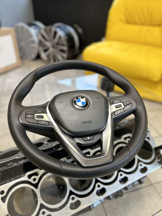 Руль с подогревом и лепестками на BMW X3 G-01 2018 год