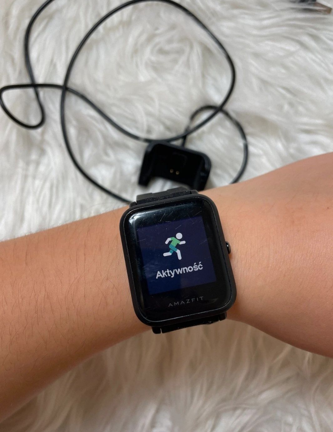 wodoodporny smartwatch Huawei Amazfit Bip Lite A1915 3ATM dobry stan