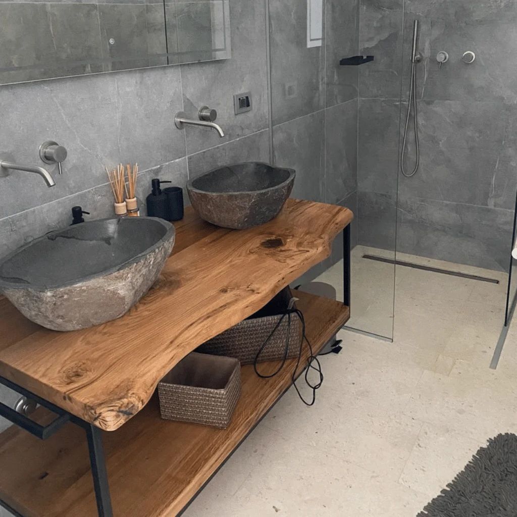 Nowoczesny design Szafka pod umywalkę dębowa lakierowana!