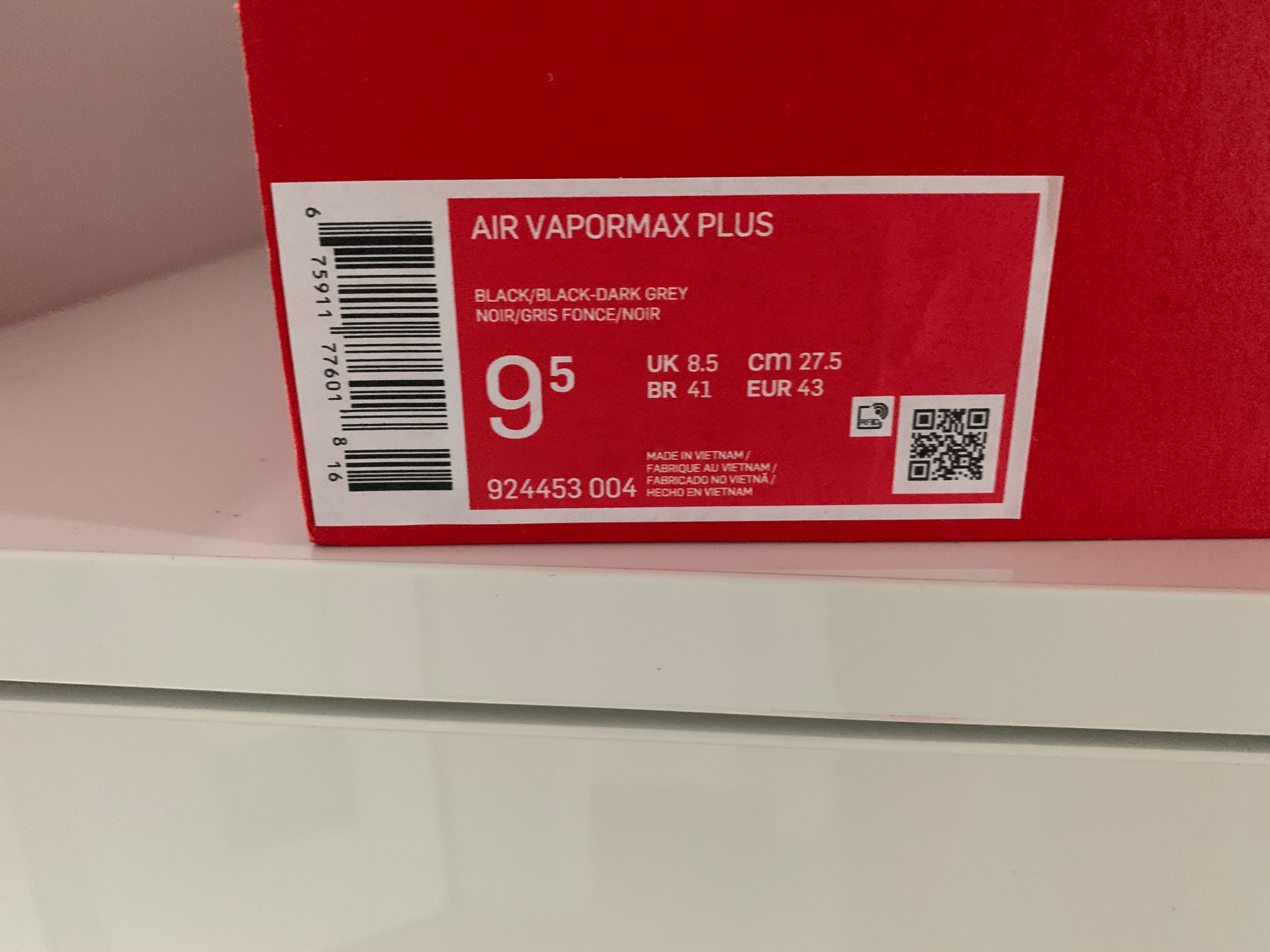 Nike AirVapormax Plus Czarne r.43