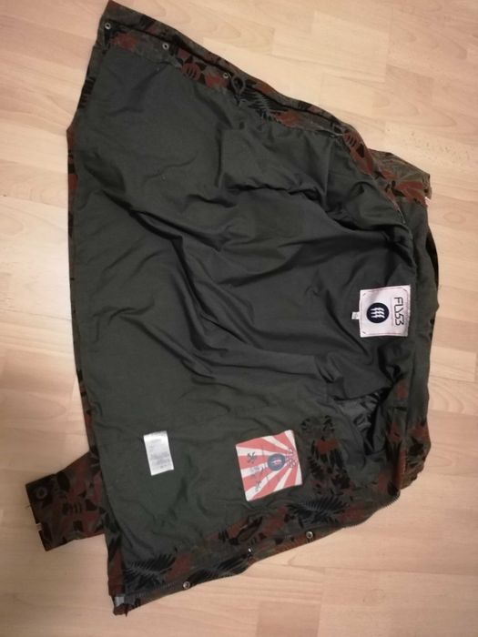 Kurtka parka smock Fly53, kamuflaż, wzór roślinny