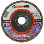 Tarcza piórkowa P60 125 mm do metalu drewna listkowa 5 sztuk