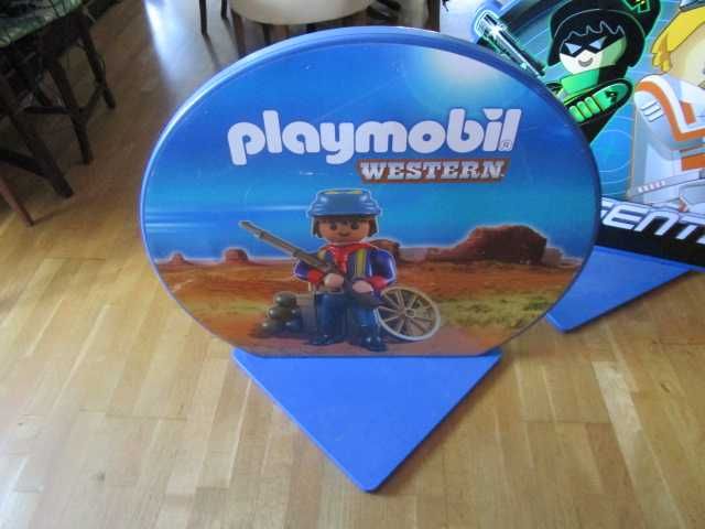 Playmobil enorme placa original publicitaria Western