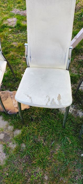 Krzesła do renowacji okazja chromy 6szt