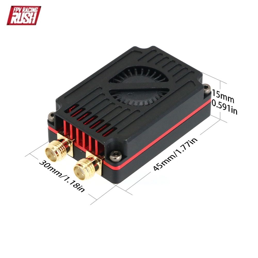 Відеопередавач 2,5W дводіапазонний RushFPV 4,9/5,8 VTX