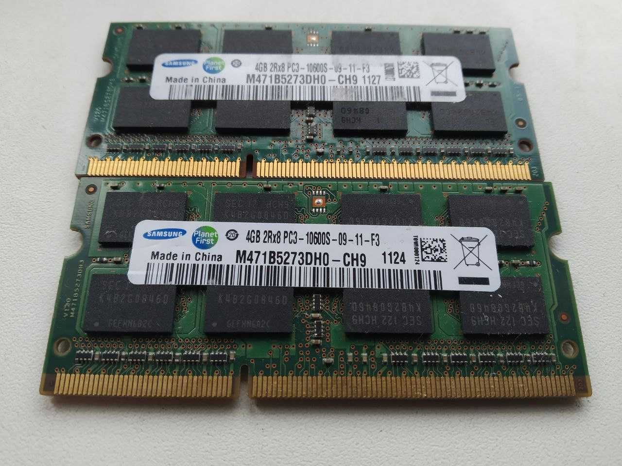Пара 8 Gb x SoDIMM 2r-8 ddr3-1333-4Gb 1.5V Pc3-10600s