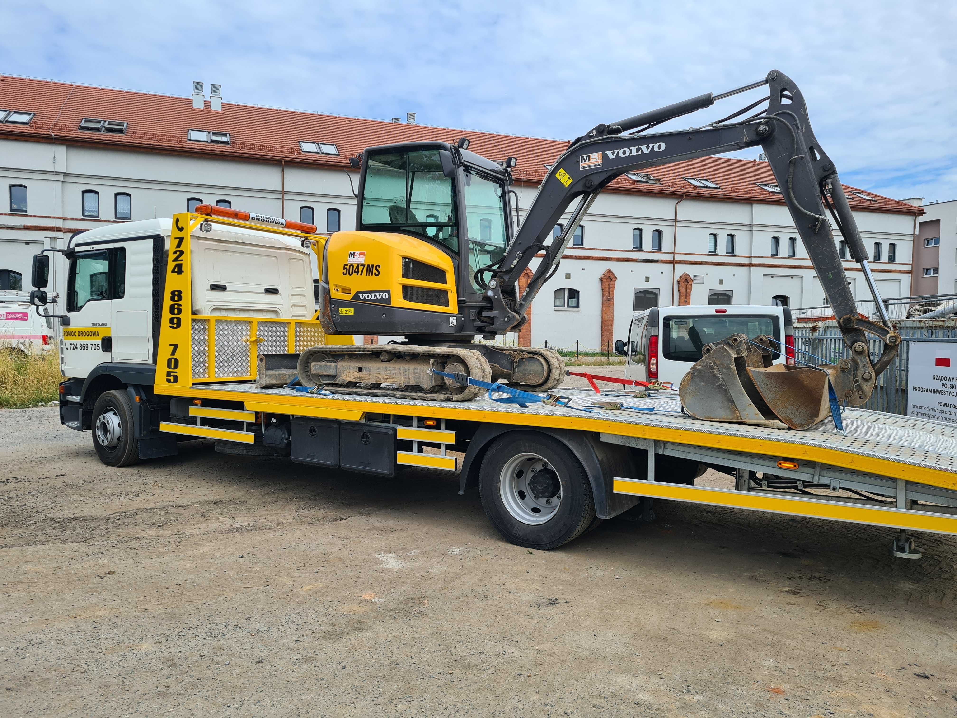 Pomoc Drogowa LAWETA Transport Pojazdów Maszyn WROCŁAW |  A4  S5  S8 |