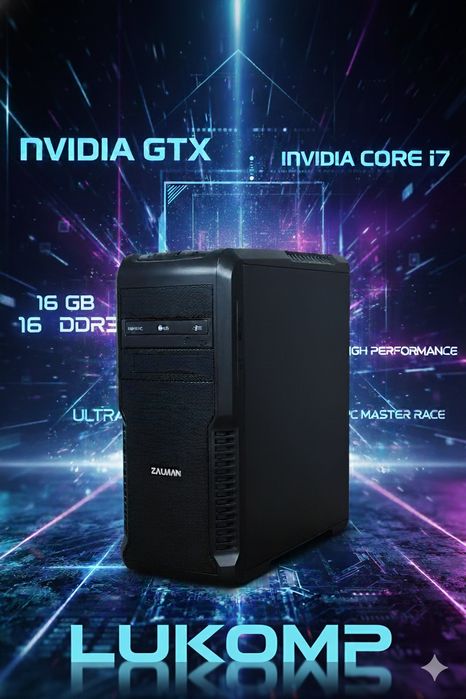 PC GAMING Wiedzmin3 I7-2600K\GTX 660 2GB DDR5\Ram 16GB\SSD 128GB\1TB