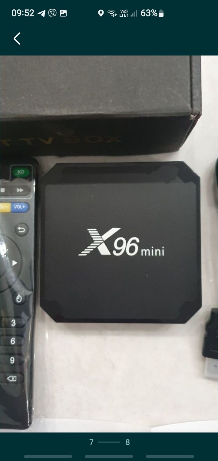 Смарт приставка smart TV box X96