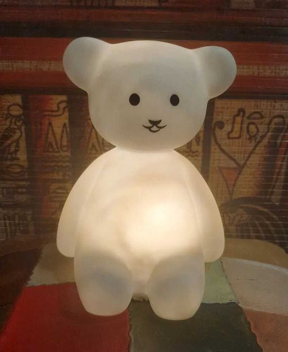 Детский Led светильник - Белый Мишка.