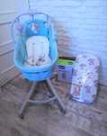 Chicco Baby Hug 4w1 + materacyk + prześcieradło