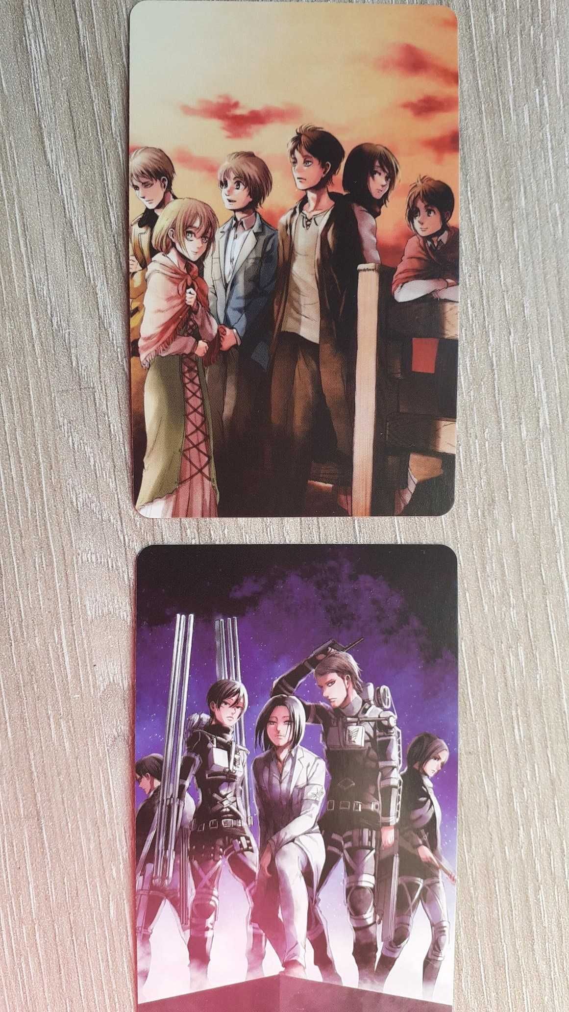 Cartas do anime Attack on titan (shingeki no kyojin)