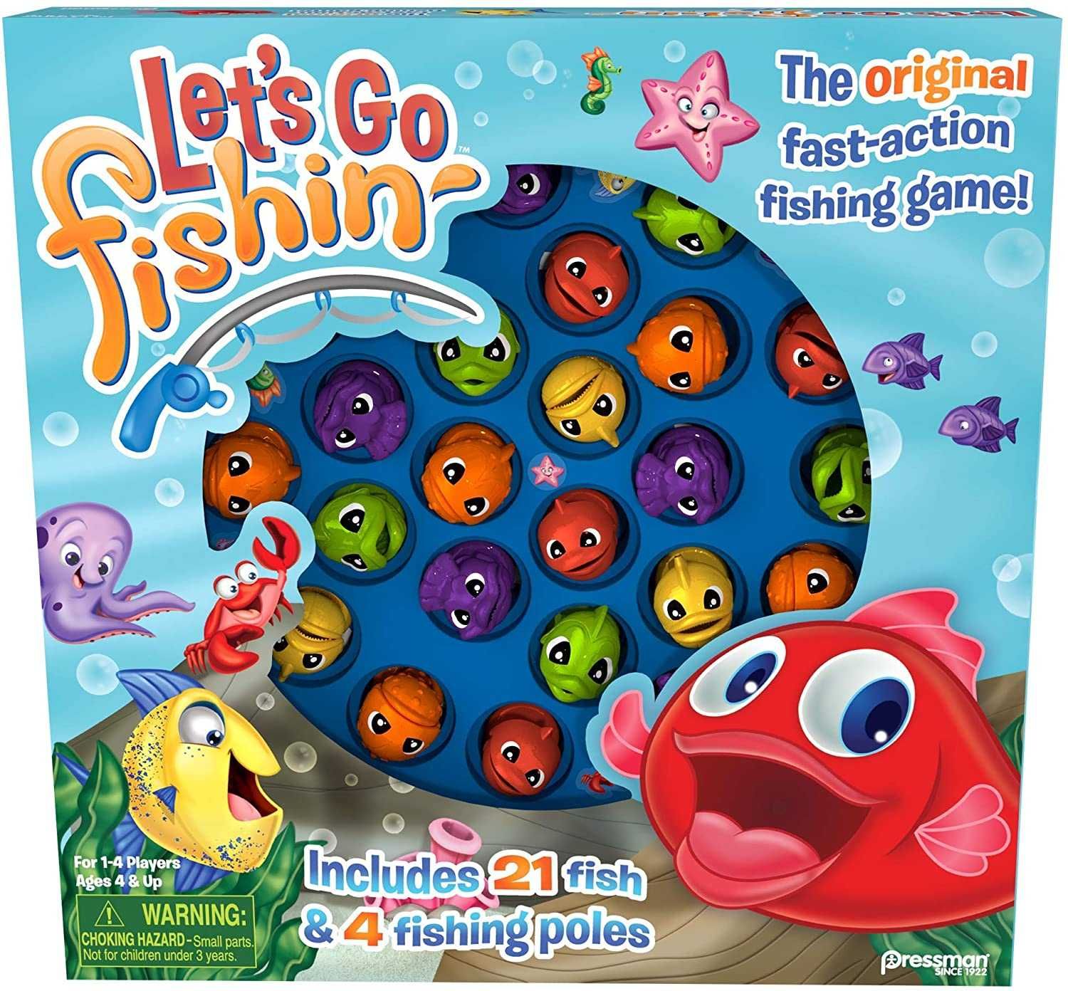 ОРИГИНАЛ! Lets Go Fishing настольная игра рыбалка pressman toys