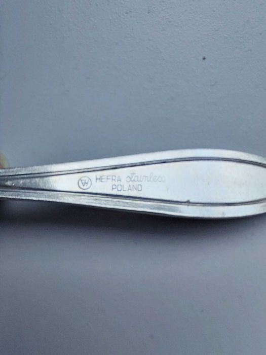 6 widelczyków deserowych Hefra, stainless, nierdzewne, kawowe