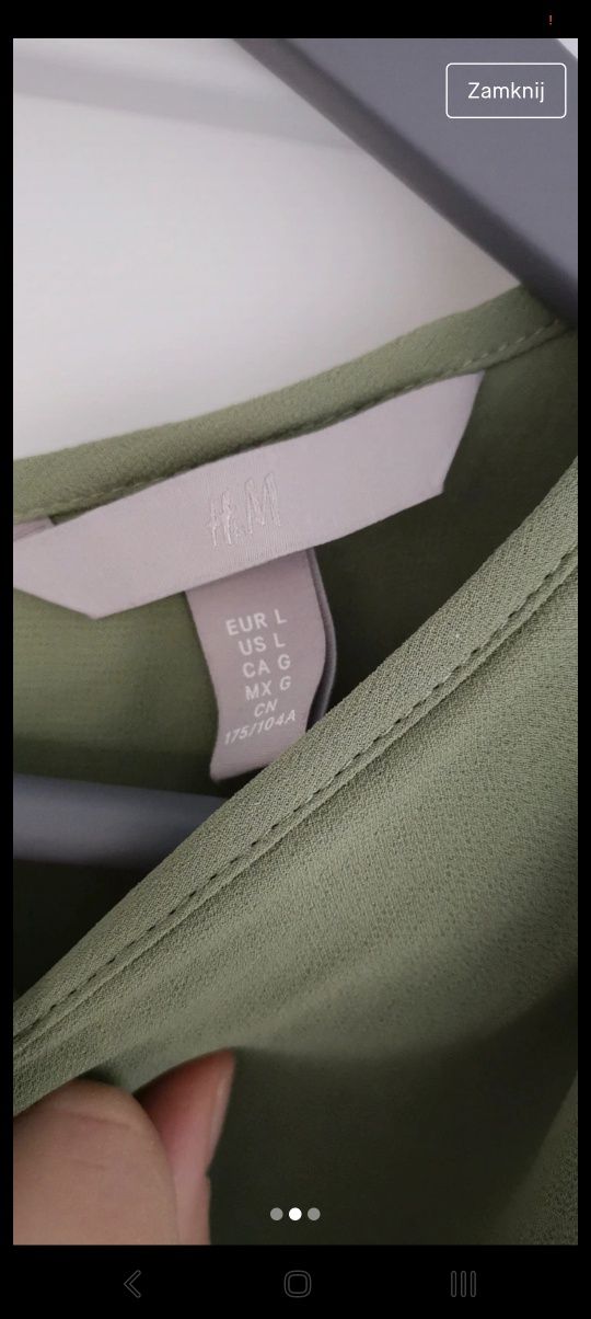 Sukienka H&M khaki