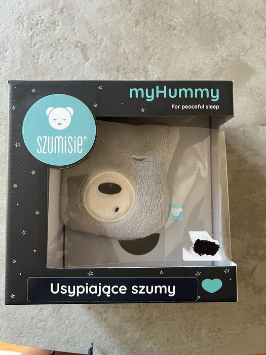 Oryginalny nowy miś szumiś mini szary szumisie na łóżeczko