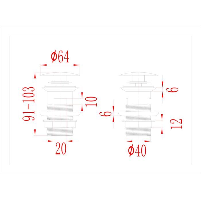 vidaXL Korek klik-klak z funkcją przelewu, złoty, 6,4x6,4x9,1 cm