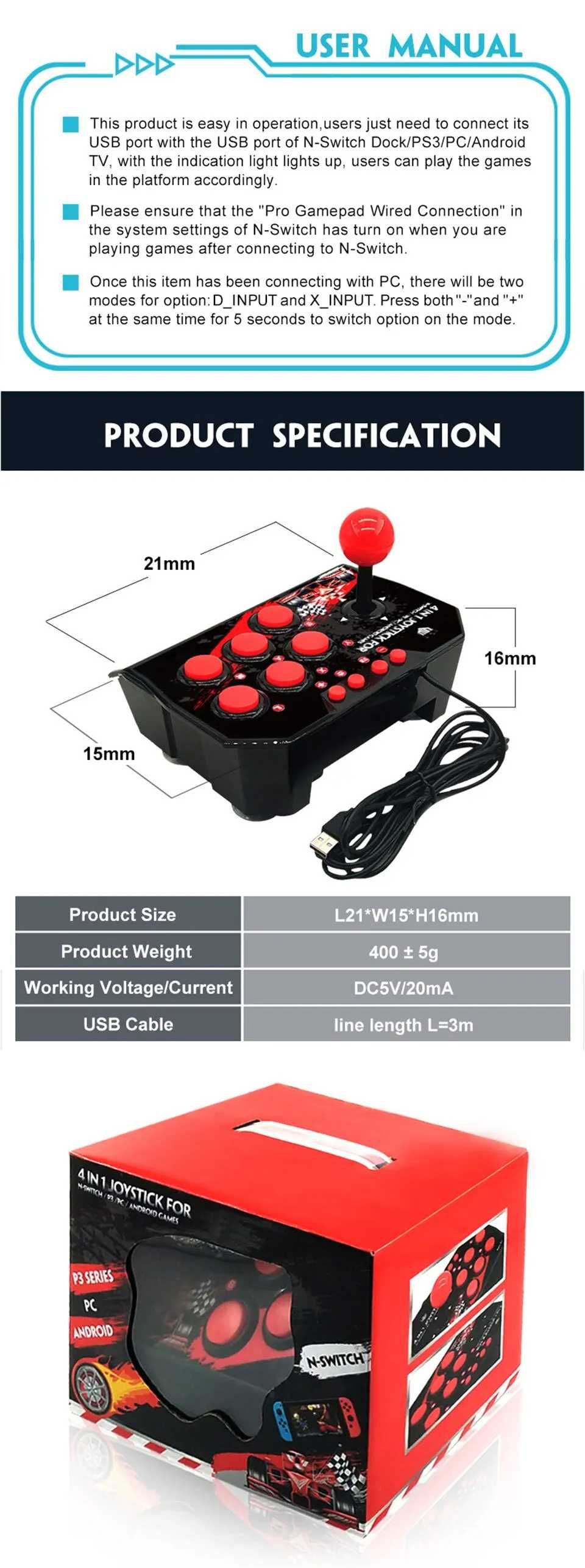 Retro joystick do grania