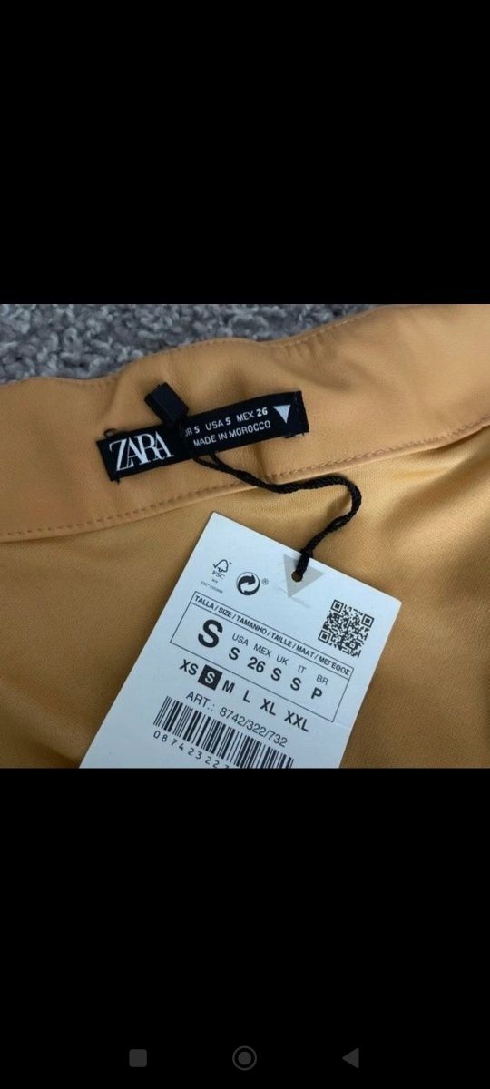 S nowa sukienka skórzana Zara