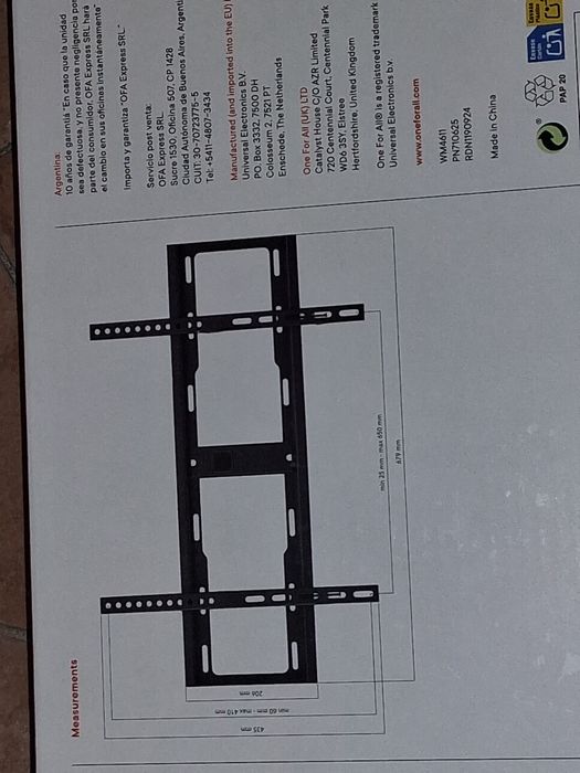 Suporte para tv de 32 a 90 polegagadas