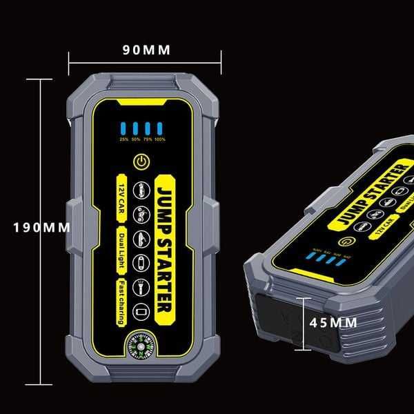 Пускозарядний пристрій Бустер для авто JUMP STARTER A1 1500A, 22200mWh