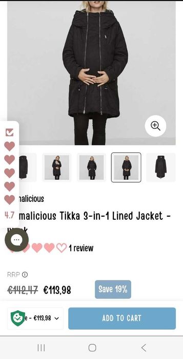 Зимова фірмова куртка для вагітних пуховик для вагітних парка