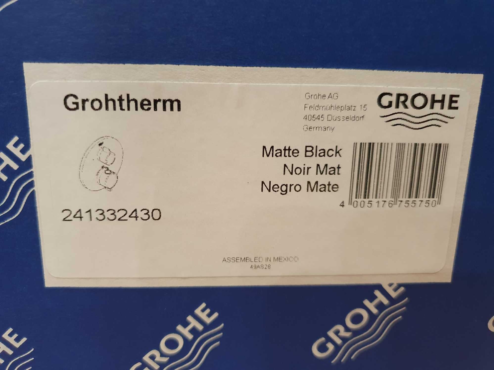 Термостатичний змішувач прихованого монтажу GROHE Grohtherm чорний