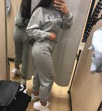 Спортивний костюм, Tracksuit Bershka Cropped Sweatshirt and Joggers