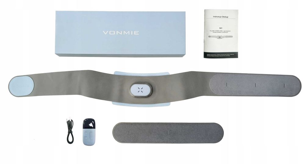 Pas Elektrostymulacyjny EMS VONMIE S21 12 Programów RLT Ładowanie USB