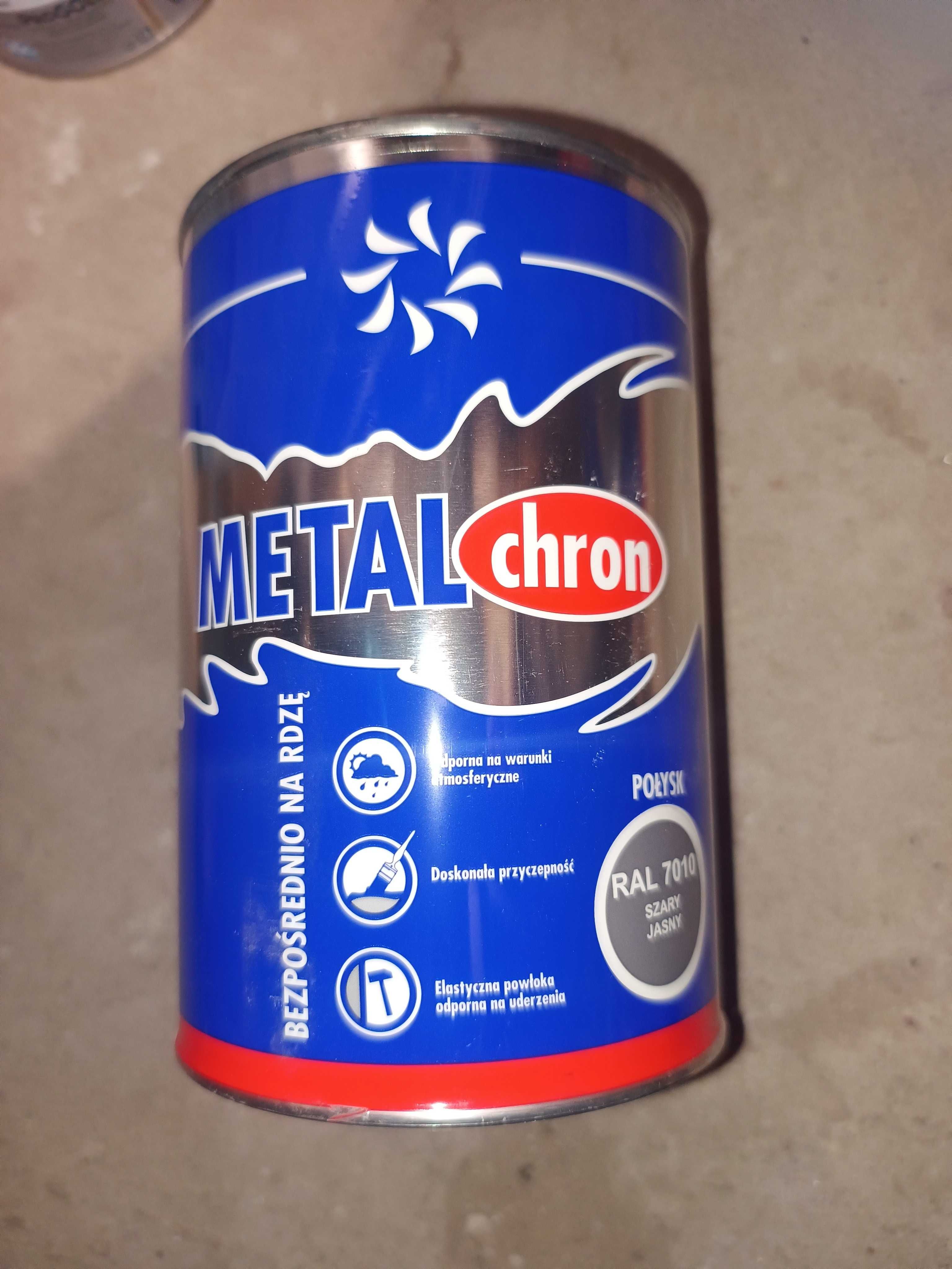 Farba Metalchron na rdzę, kolor czarny 9005 i szary 7010
