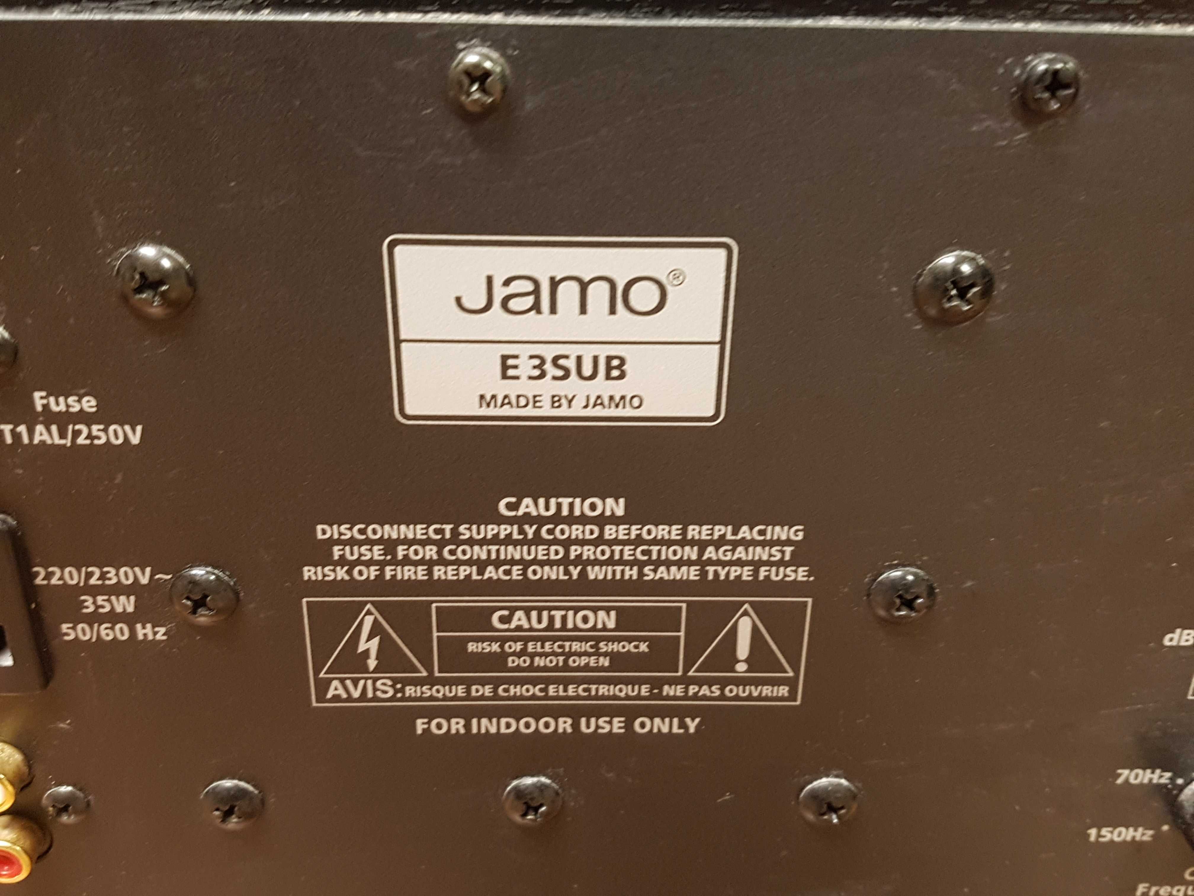 Jamo E3 głośniki kino domowe 5 plus subwoofer