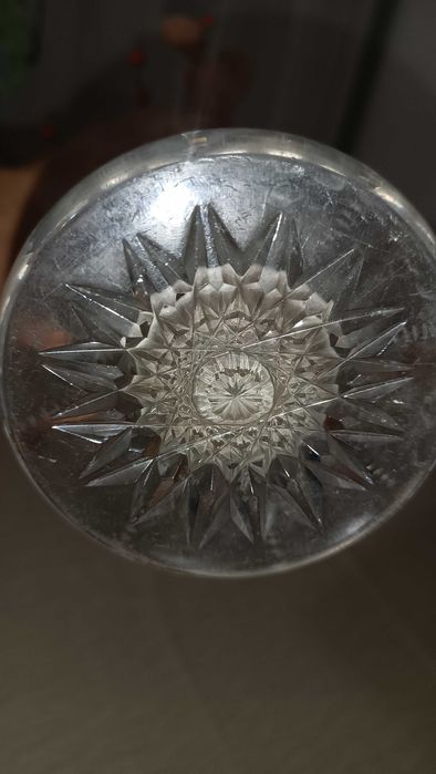 Wazon kryształowy PRL starocia antyki