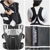 Сумка-кенгуру Baby Bjorn Baby Carrier Miracle Cotton Mix Black/Silver