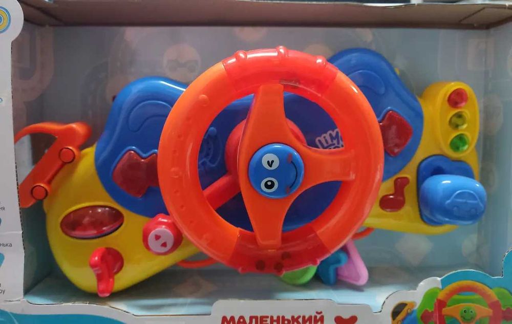 Кермо музичне на коляску 4095 маленький водій українською мовою