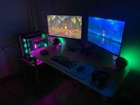 High-endowy PC Gamingowy + 2 monitory + akcesoria (CAŁY ZESTAW)