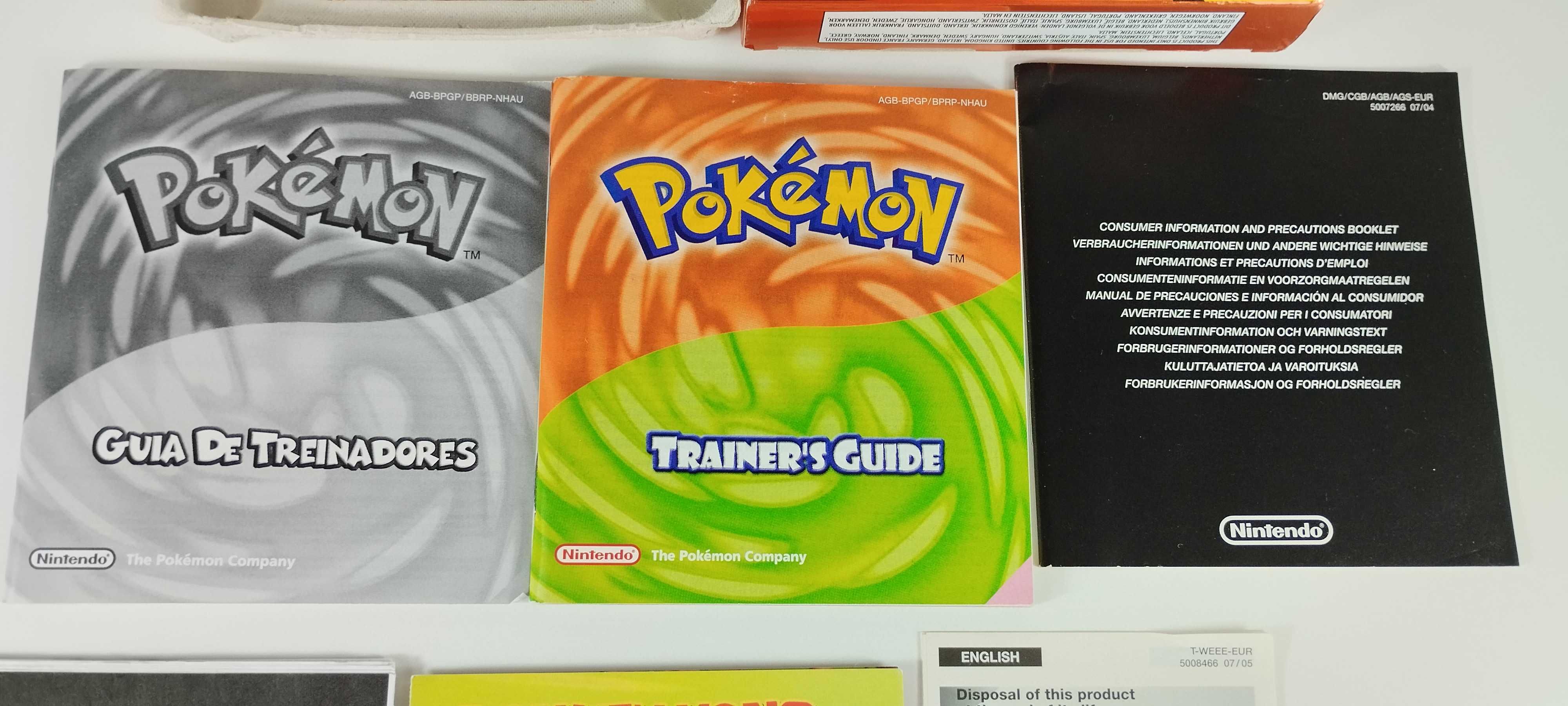 Pokemon Firered com adaptador wireless GBA Gameboy Advance