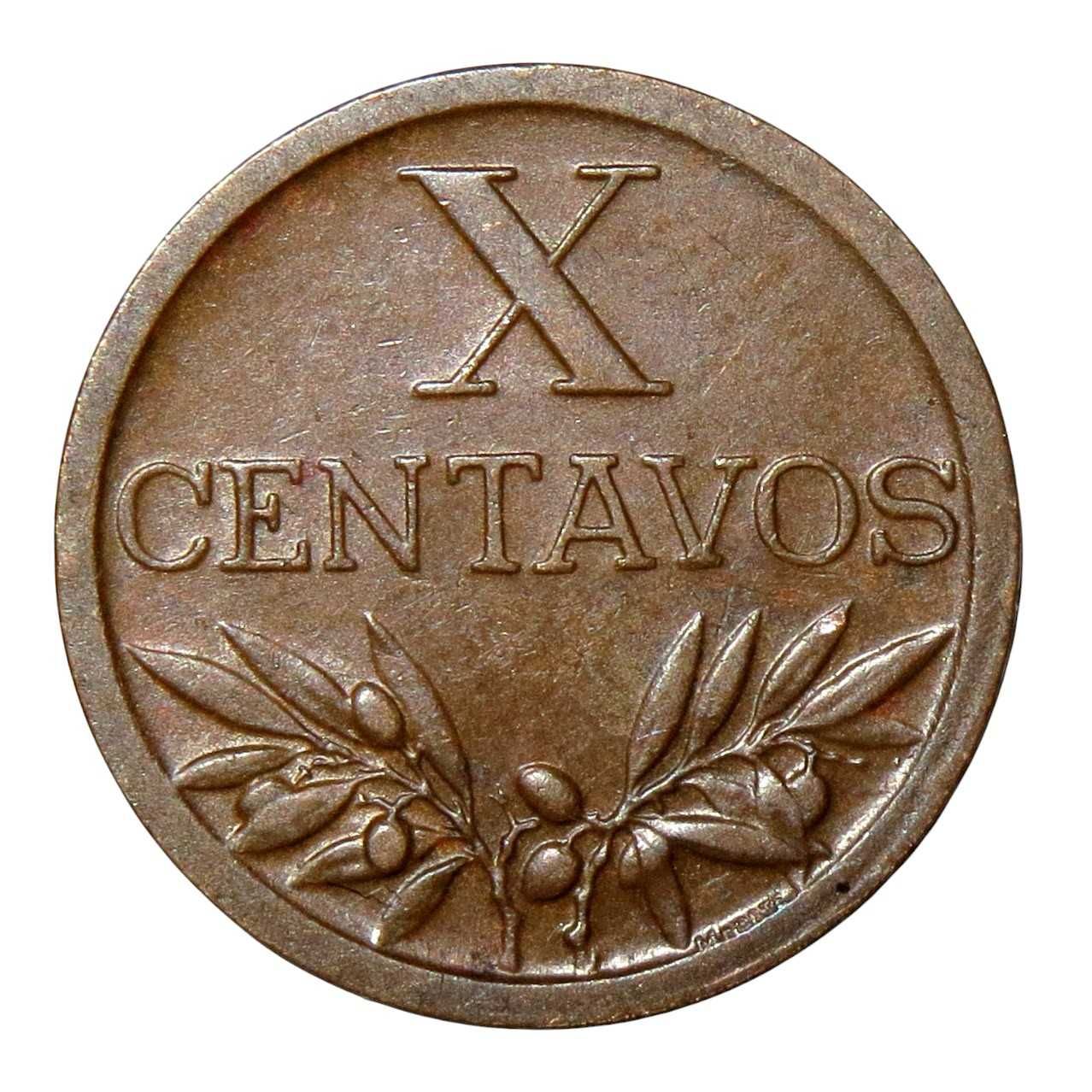 Portugal - X Centavos 1942 . Quase Bela