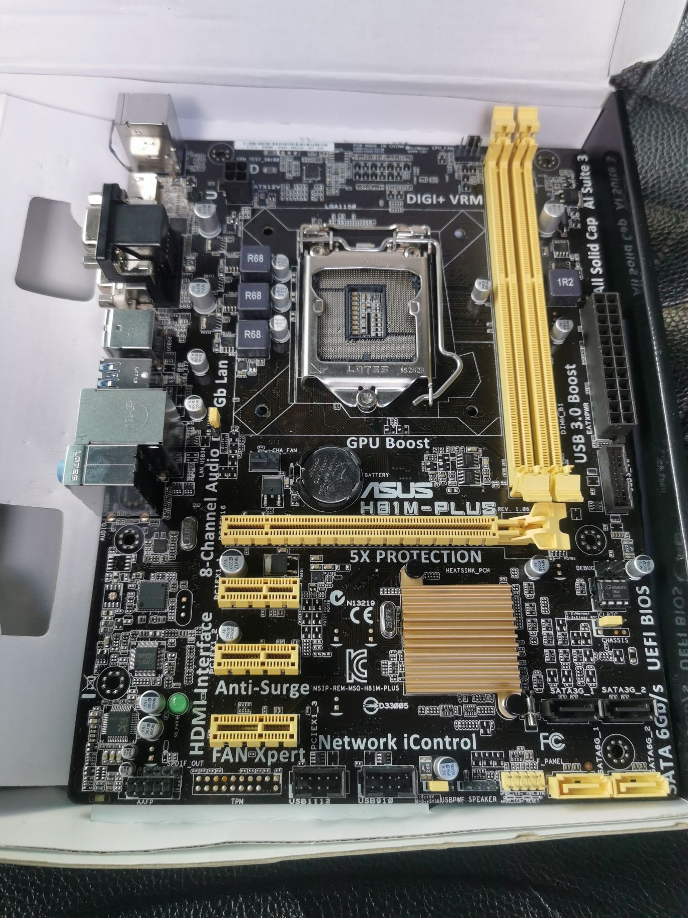 Sprzedam płytę główną Asus H81m plus. Polecam