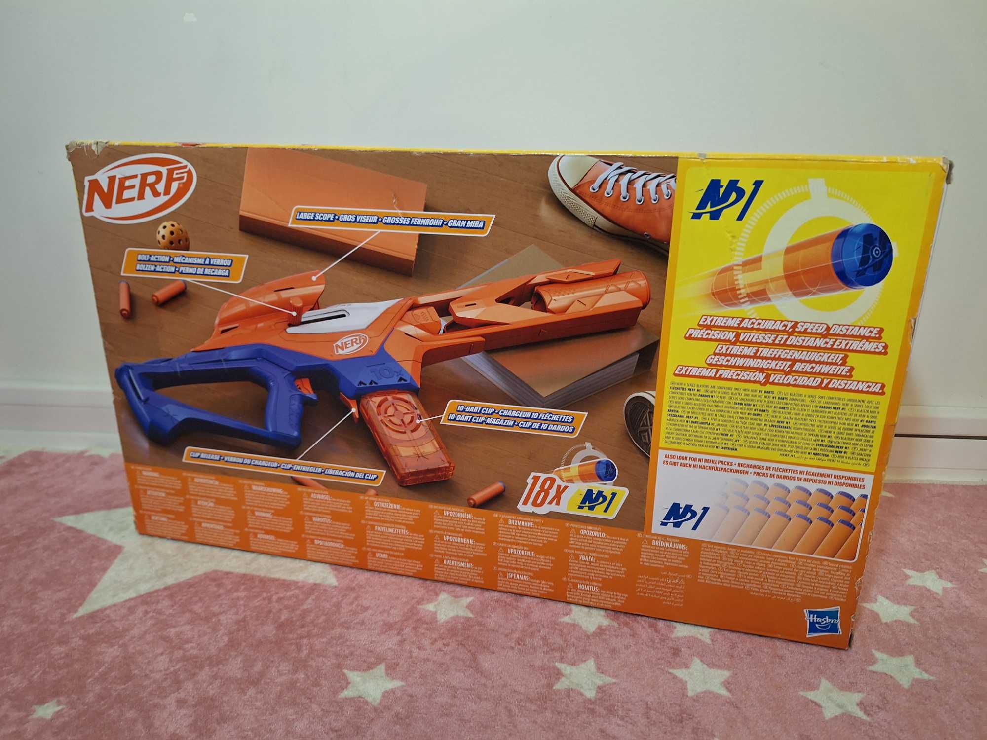 Nowa Hasbro Nerf N-Series Wyrzutnia PINPOINT F8621