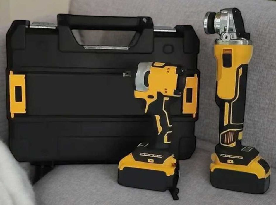 Болгарка і гайковерт електроінструменти в зручному кейсі
