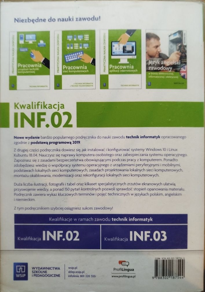 Podręcznik od Administracji i eksploatacji cześć 2. Inf. 02