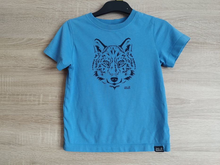 Jack Wolfski T-shirt z wilkiem dla chłopca 104