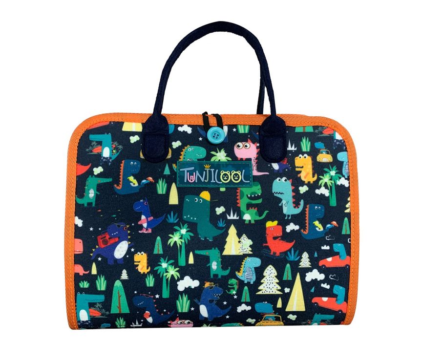 Książeczka edukacyjna dla dzieci kolorowa literki zwierzęta tunjilool